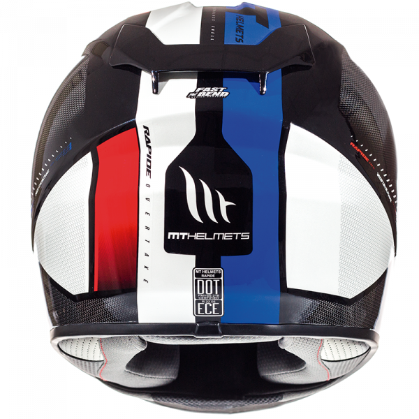 Casco MT Rapide Overtake D3 – Azul Perla Brillo - Imagen 4