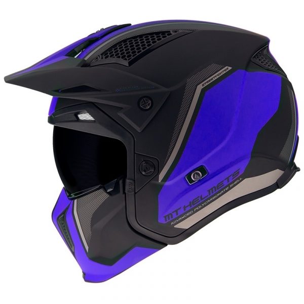 Casco MT Streetfighter Twin C7 – Azul Mate