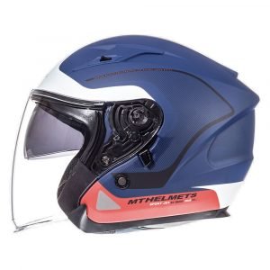 Casco MT Avenue SV Crossroad – Azul/Blanco/Rojo Mate