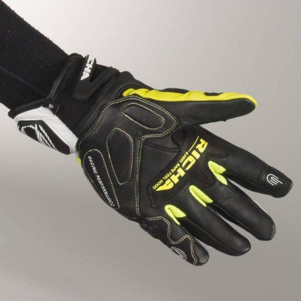 Guantes Richa Stealth Fluor Yellow - Imagen 2