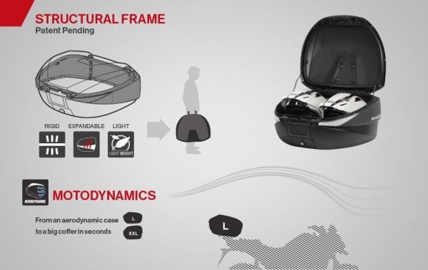 Maleta Shad Top-Case SH-59X Expandible Aluminio - Imagen 9