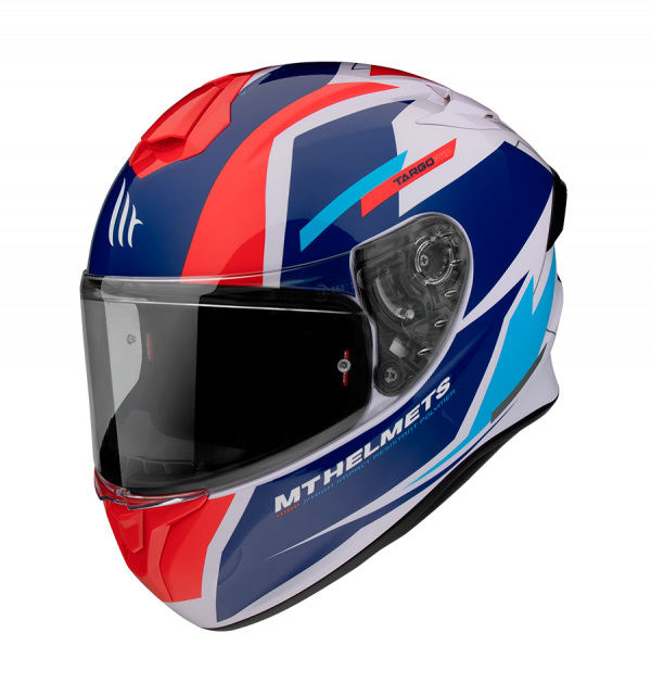 Casco MT Targo Pro Sound D15 Rojo Perla Brillo - Imagen 2