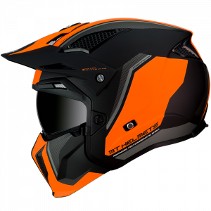 Casco MT Streetfighter Sv Twin C4 Naranja Fluor Mate