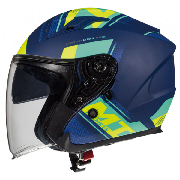 Casco MT Avenue SV Sideway J3 – Amarillo Fluor Mate