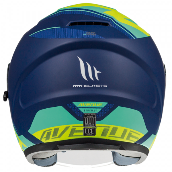 Casco MT Avenue SV Sideway J3 – Amarillo Fluor Mate - Imagen 3