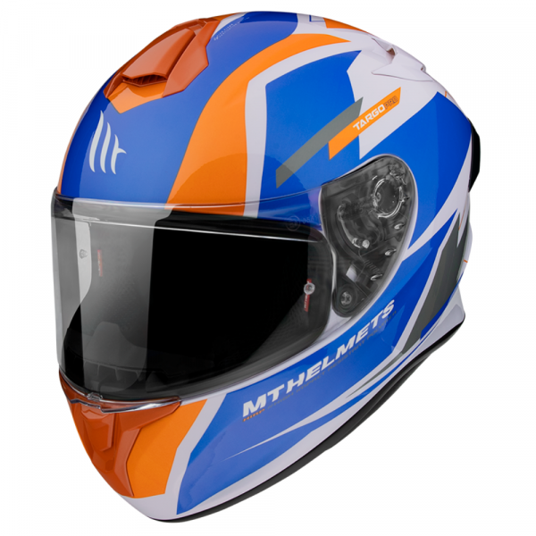 Casco MT Targo Pro Sound D4 Naranja Perla Brillo - Imagen 2