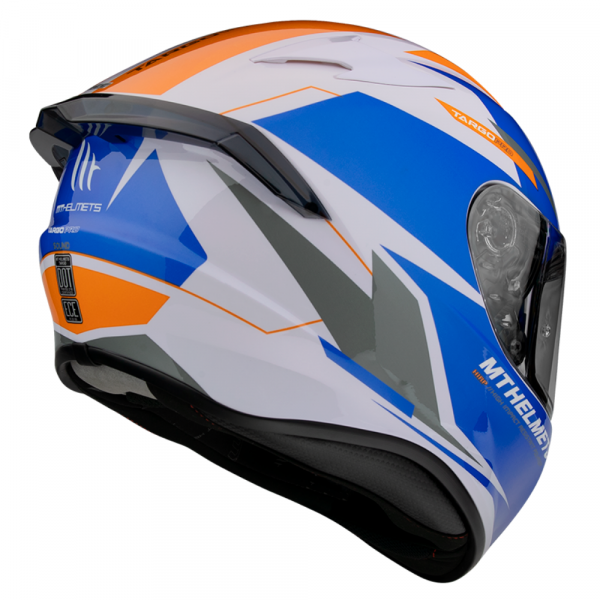 Casco MT Targo Pro Sound D4 Naranja Perla Brillo - Imagen 3