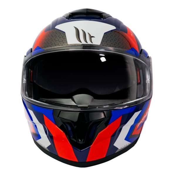 Casco MT Helmets Atom sv Híbrido B7 Azul Brillo + Antiempañante Fogoff - Imagen 4