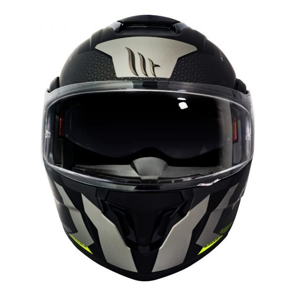 Casco MT Helmets Atom sv Híbrido F2 Amarillo Fluor + Antiempañante Fogoff - Imagen 5
