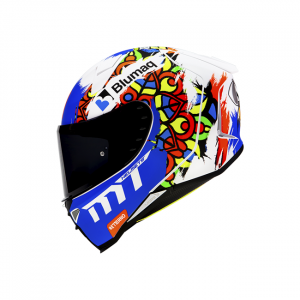 Casco MT Revenge 2 Vicente Perez A0 Blanco Mate + Mica Ahumada de regalo