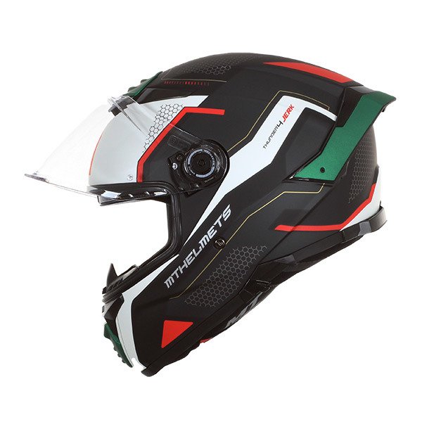 Casco MT Helmets Thunder 4 SV Jerk B6 Verde Perla Mate + Pinlock - Imagen 3