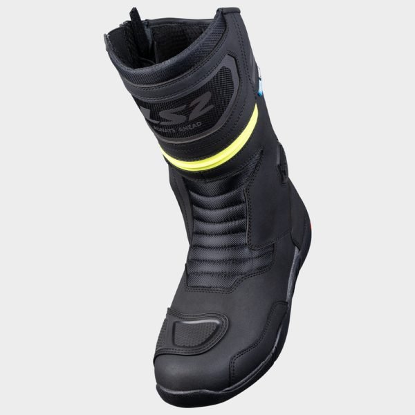 Botas LS2 Goby Waterproof Negras Amarillas - Imagen 3