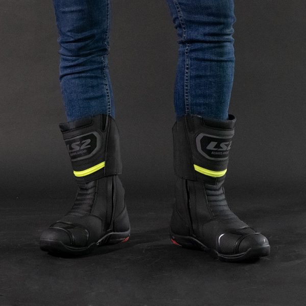 Botas LS2 Goby Waterproof Negras Amarillas - Imagen 10