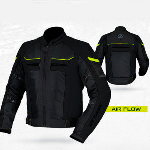Chaqueta de moto Octane Airflow 2 Negra/ Amarillo