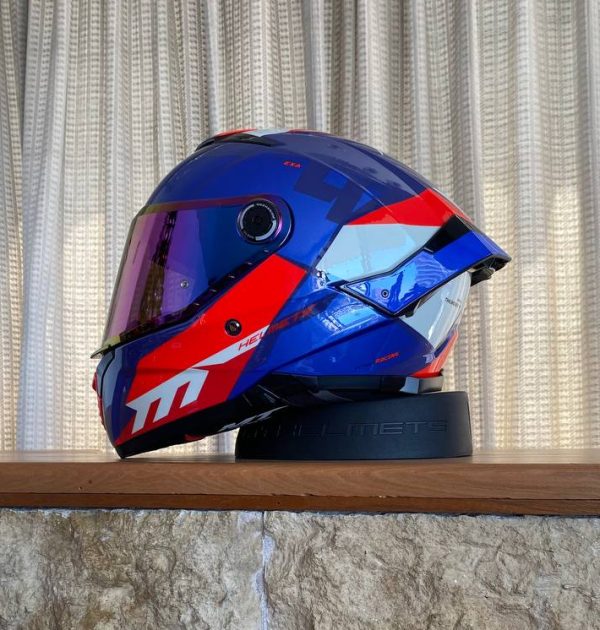 Casco MT Helmets Thunder 4 SV Exa C7 Azul Brillo + Pinlock