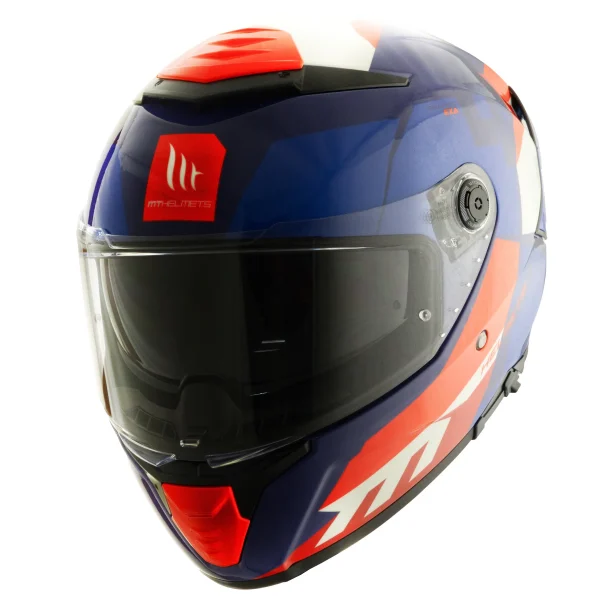 Casco MT Helmets Thunder 4 SV Exa C7 Azul Brillo + Pinlock - Imagen 2