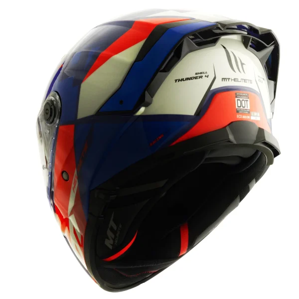 Casco MT Helmets Thunder 4 SV Exa C7 Azul Brillo + Pinlock - Imagen 3