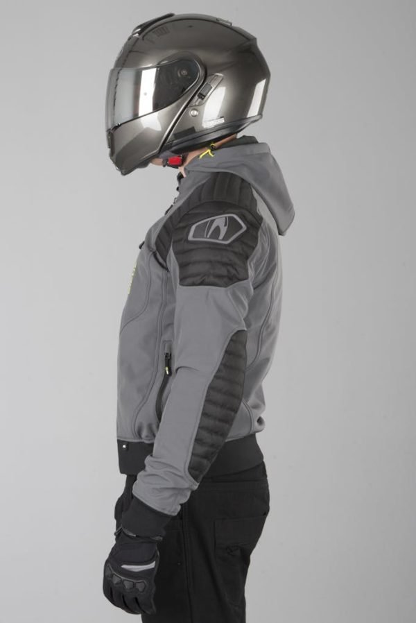 Chaqueta de moto Richa Atomic Wp Grey/Fluor Yellow - Imagen 8