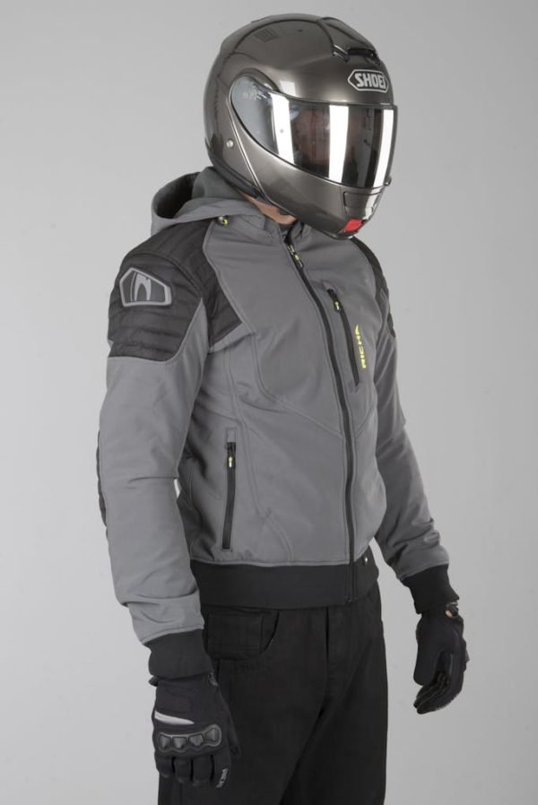 Chaqueta de moto Richa Atomic Wp Grey/Fluor Yellow - Imagen 4