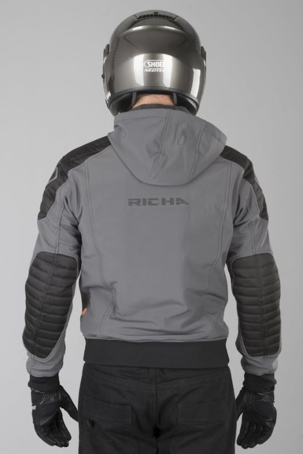 Chaqueta de moto Richa Atomic Wp Grey/Fluor Yellow - Imagen 6