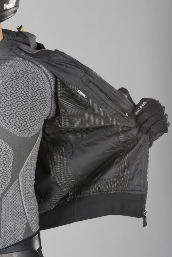 Chaqueta de moto Richa Atomic Wp Grey/Fluor Yellow - Imagen 9