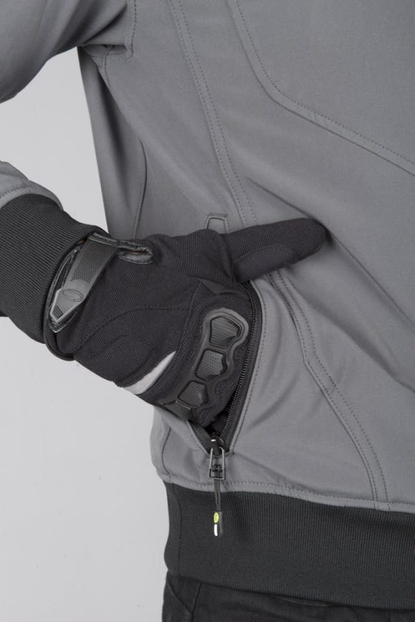 Chaqueta de moto Richa Atomic Wp Grey/Fluor Yellow - Imagen 7
