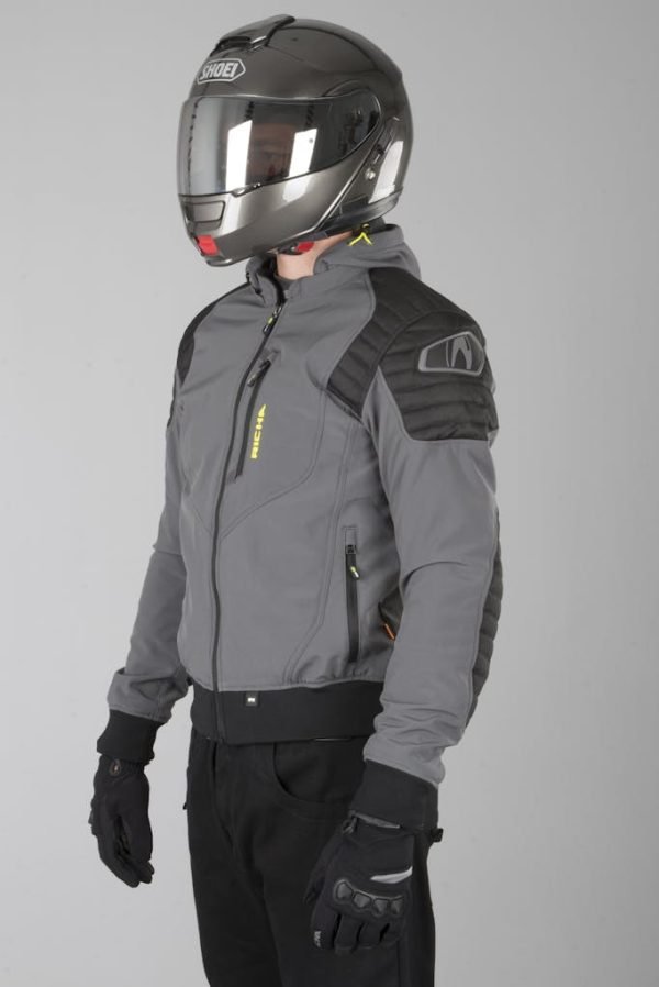 Chaqueta de moto Richa Atomic Wp Grey/Fluor Yellow