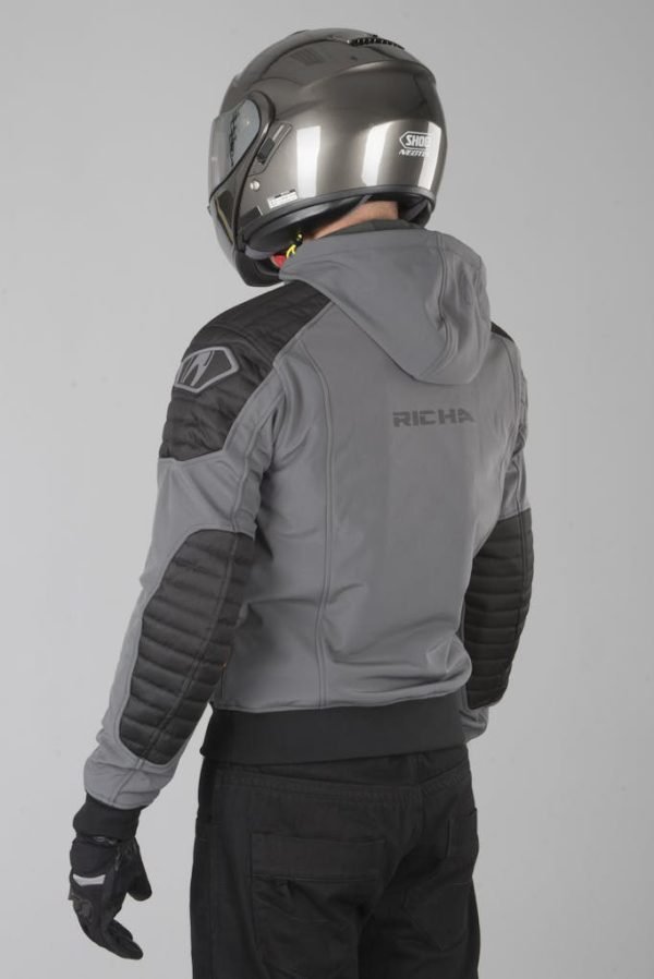 Chaqueta de moto Richa Atomic Wp Grey/Fluor Yellow - Imagen 10