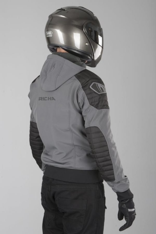 Chaqueta de moto Richa Atomic Wp Grey/Fluor Yellow - Imagen 11