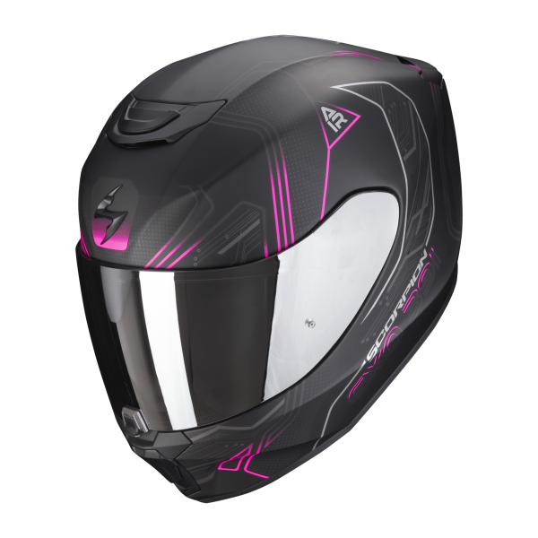 Casco Scorpion Exo-391 Spada Negro mate Fucsia