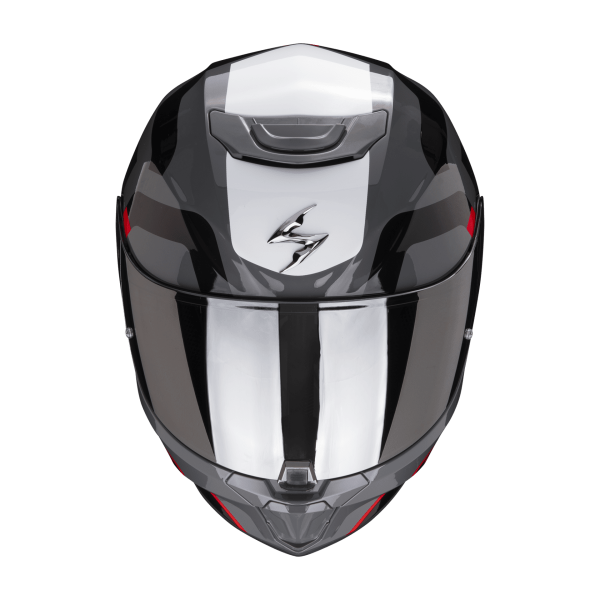 Casco Scorpion Exo-391 Arok Gris Rojo Negro - Imagen 2