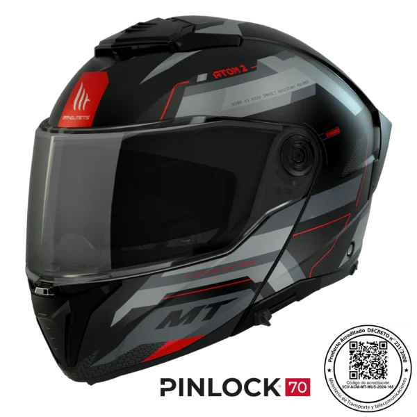 Casco de Moto MT Helmets Atom 2 SV Bast D5 Pinlock incluido