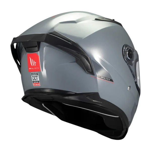 Casco MT Helmets Braker SV Solid A12 Gris Perla Brillo - Imagen 4
