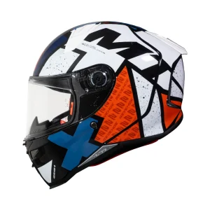 Casco de moto MT Helmets Revenge 2 S Light B0 Perla Brillo