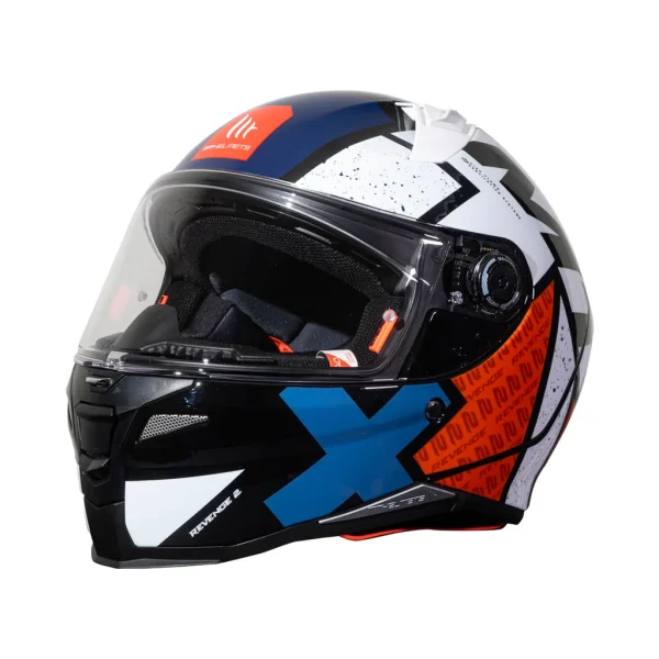Casco de moto MT Helmets Revenge 2 S Light B0 Perla Brillo - Imagen 2