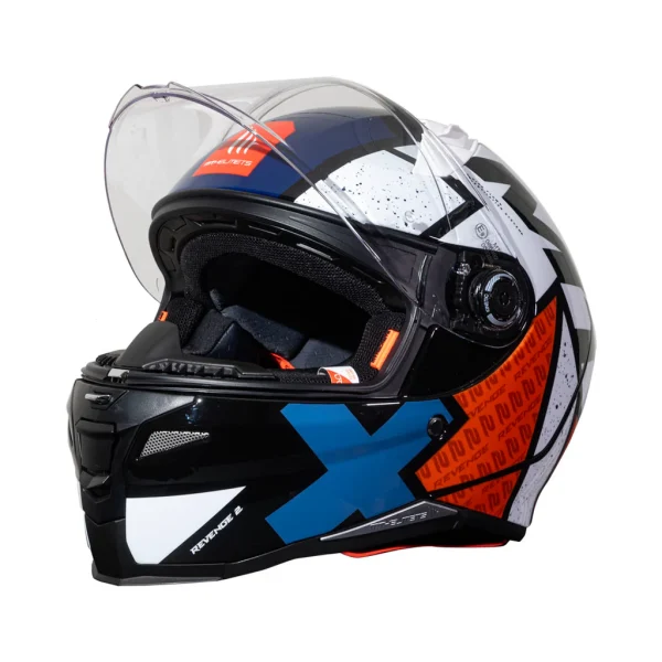 Casco de moto MT Helmets Revenge 2 S Light B0 Perla Brillo - Imagen 6