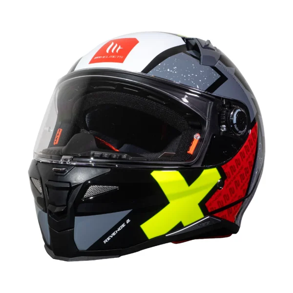 Casco de moto MT Helmets Revenge 2 S Light C2 Perla Brillo - Imagen 6