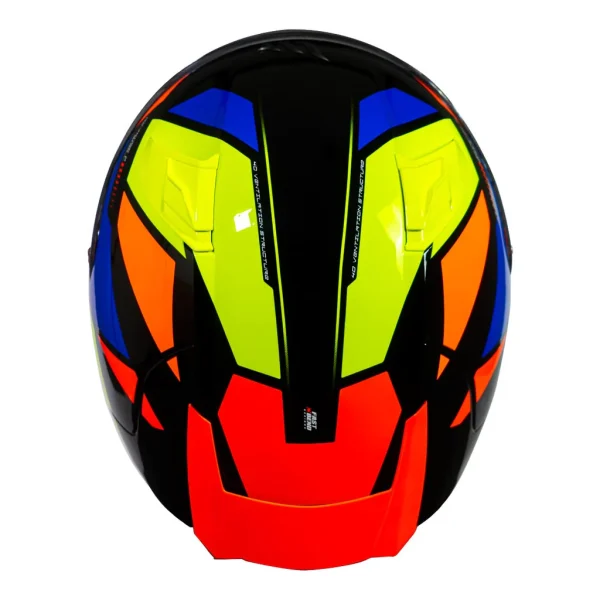 Casco MT Revenge 2 Scalpel C3 Amarillo Fluor Brillo+ Mica Ahumada de regalo - Imagen 3