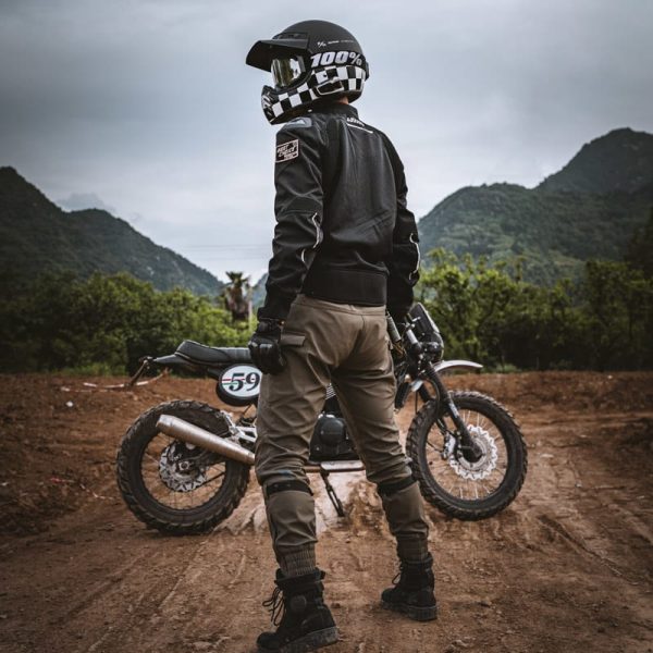 Chaqueta para moto Lyschy LY-2025w aviador protecciones Verano - Imagen 6