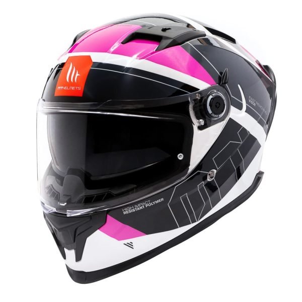 Casco MT Helmets Braker SV A8 Lab Rosa Brillo - Imagen 2