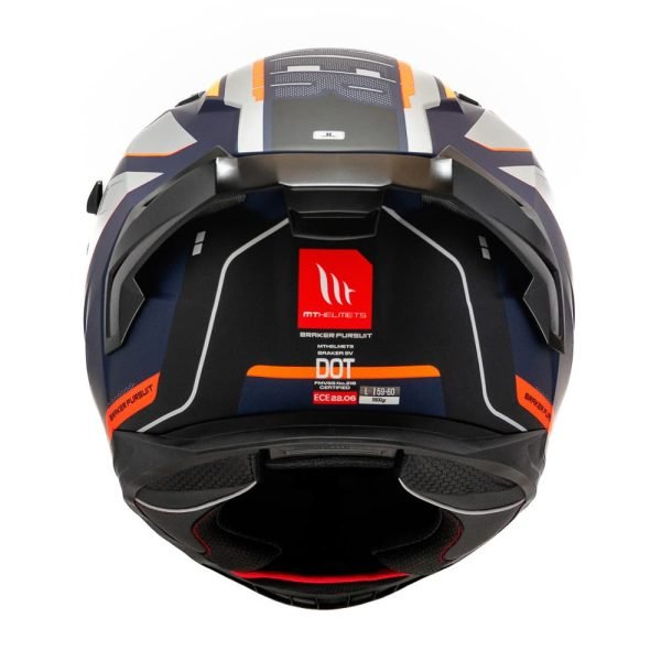 Casco MT Helmets Braker SV C4 Pursuit Naranja Mate - Imagen 5