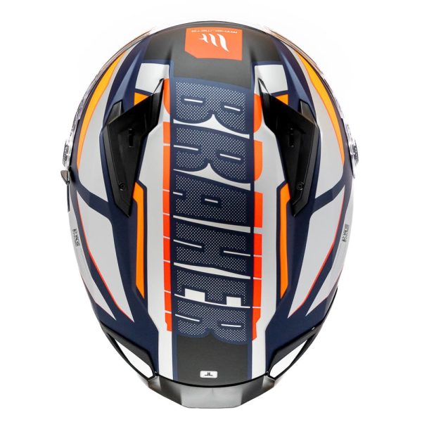 Casco MT Helmets Braker SV C4 Pursuit Naranja Mate - Imagen 6