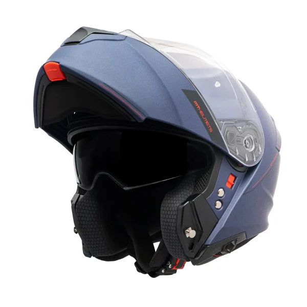 Casco de moto abatible MT Helmets Genesis SV Azul Mate - Imagen 2
