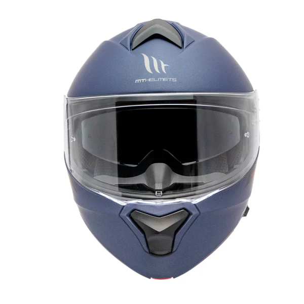 Casco de moto abatible MT Helmets Genesis SV Azul Mate - Imagen 4