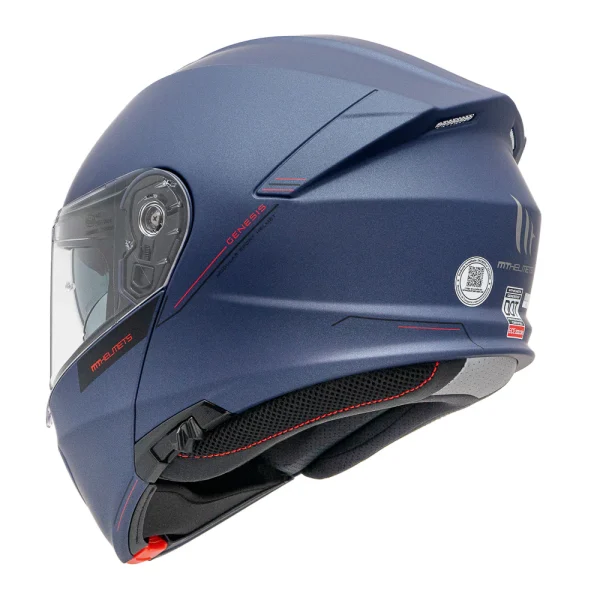 Casco de moto abatible MT Helmets Genesis SV Azul Mate - Imagen 5