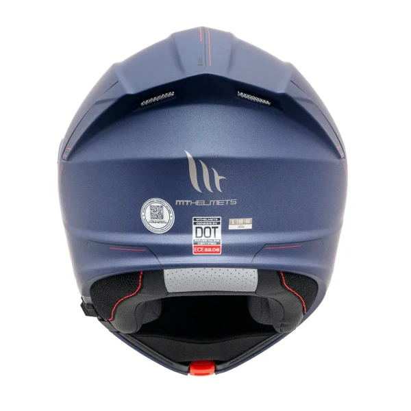 Casco de moto abatible MT Helmets Genesis SV Azul Mate - Imagen 6