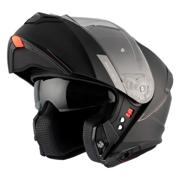 Casco de moto abatible MT Helmets Genesis SV negro - Imagen 2