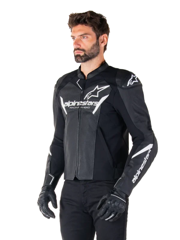 Chaqueta de cuero Alpinestars Faster V3 Airflow Leather - Imagen 2