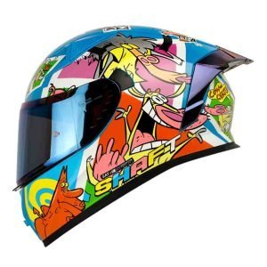 Casco de moto Shaft 526SP Evo Vaca y Pollito Cartoon Network