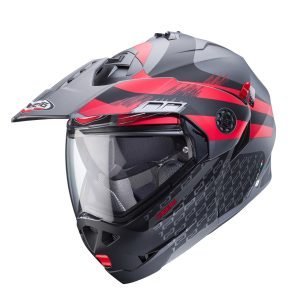 Casco de Moto Doble Proposito CABERG Tourmax X Sarabe Red